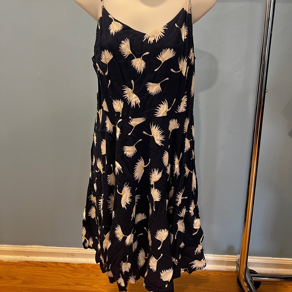 Old Navy Dress XL Navy with white wishies